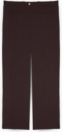 Fiorella Rubino Broeken, Dames, Bruin, XS, Polyester, Wijde broek