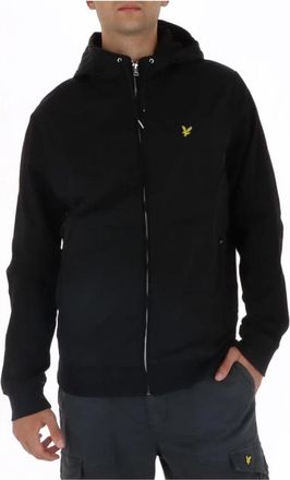Lyle & Scott Loopback Katoenen Hoodie met Volledige Rits - Heren - Vesten met rits - Zwart - S - Katoen - Hoodies & sweatvesten