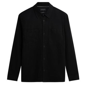 Ted Baker Shaww Delave Linnen Zwart Overshirt