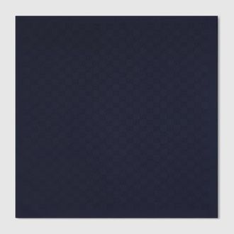 Gucci GG Silk Cotton Pocket Square, Blue