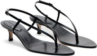 Mango Slingback Kitten Heel Sandal in Black at Nordstrom, Size 39
