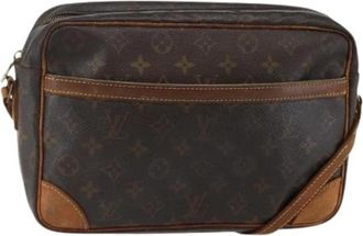 Louis Vuitton Pre-owned Vintage Cross Body Bag - Dames - Vintage Schoudertas - Bruin - ONE Size - Vintage