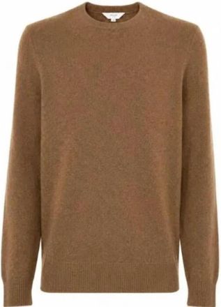 Malo Crew Neck Kasjmier Trui - Heren - Ronde hals truien - Bruin - XL - Kasjmier - Truien & Vesten