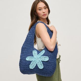 Urban Expression Crystal Hobo in Navy at Nordstrom