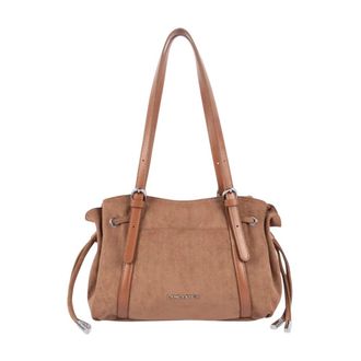 Lancaster Velvet Emma Tote Bag - Dames - Tassen - Bruin - Maat: ONE Size Velours