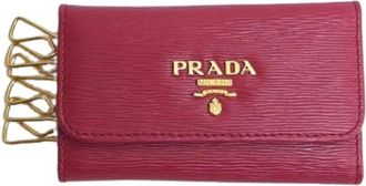 Prada Pre-owned Keycase - Dames - Vintage Accessoires - Roze - ONE Size - Leer - Vintage