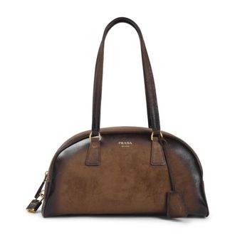 Prada Brown Logo Handbag