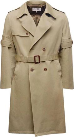 Maison Margiela Trench Coats - Heren - Trenchcoats - Beige - L - Jassen