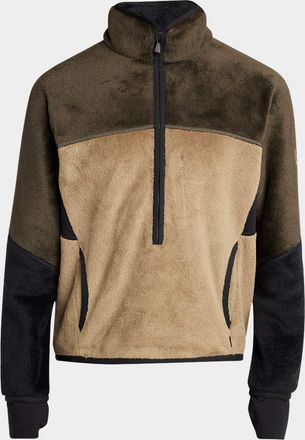 Moncler Mens Velvet Partial Zip Pullover