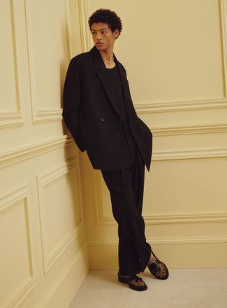 Le 31 Mens Heathered pleated pant Loose fit Imported from Seoul