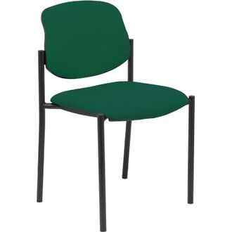 Piqueras y Crespo Silla Fija Styl Bali Verde Oscuro Chasis Negro
