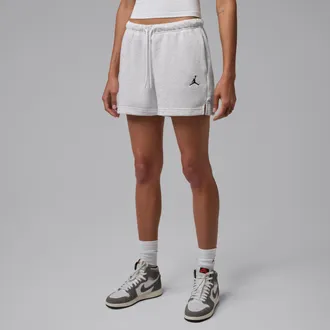 Nike Jordan Womens Jordan Brooklyn Fleece Shorts in Brown | HJ1365-051