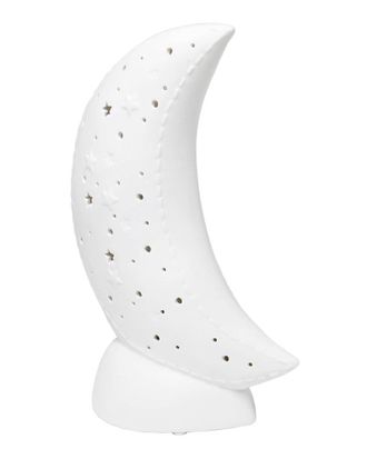 Lalia Home Porcelain Moon Shaped Table Lamp
