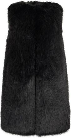 Herno Faux Fur Gilet - Dames - Jassen - Zwart - Maat: XS Acryl