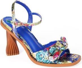 Ninety Union Nora Bow Ankle Strap Sandal in Blue Multi at Nordstrom Rack, Size 10