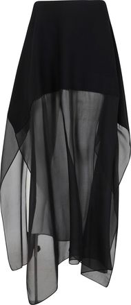 Sportmax Skirt Sheer Layer Sps Ribes