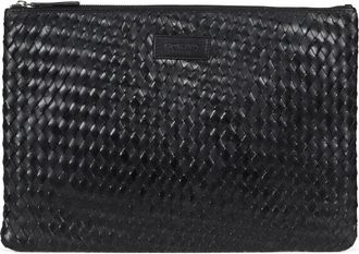 Howard London Braided Laptop Sleeve John - Heren - Laptoptassen - Zwart - ONE Size - Leer - Tassen