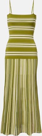 Faithfull The Brand Esenia striped cotton-blend maxi dress