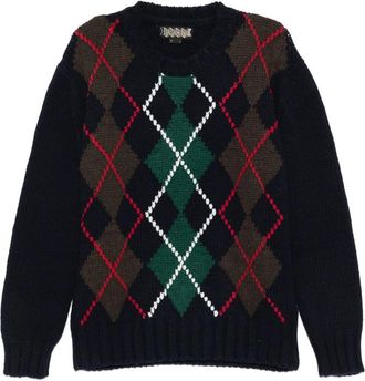Baracuta Argyle Crewneck Sweater