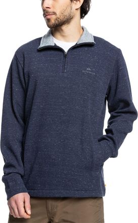 Quiksilver Mens Quarter Zip Mock Neck Sweatshirt
