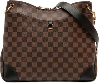 Louis Vuitton Borsa a tracolla Odeon MM in tela Damier &Eacute;b&egrave;ne 2021-2025 - Marrone