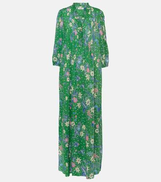 Diane Von Fürstenberg Abito lungo Layla in jersey con stampa