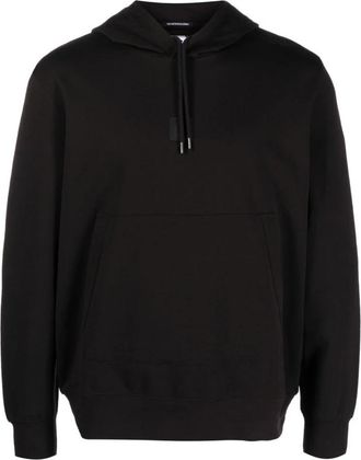 C.P. Company Lichtgewicht Hoodie met Logo Badge - Heren - Hoodies - Zwart - 2XL - Katoen - Hoodies & sweatvesten