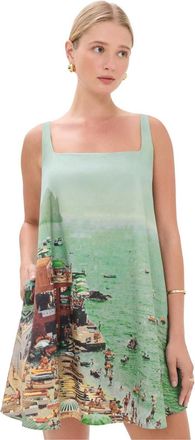 Staud Staud Womens Brio Floral Mini Dress, Endless Summer