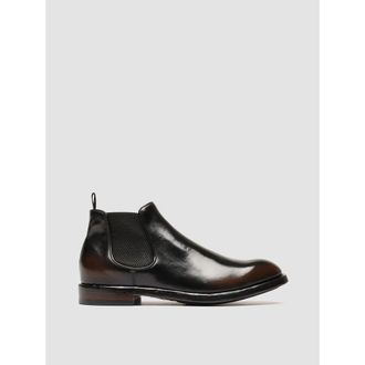 Officine Creative Temple 008 Leather Chelsea Boots in Brown at Nordstrom, Size 43