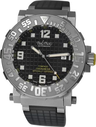 Paul Picot Pre-owned Paul Picot Picot C-Type Automatic Black Dial Mens Watch 0851