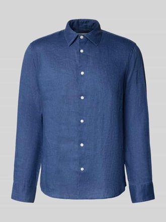 Selected Regular Fit Freizeithemd aus reinem Leinen Modell REGKYLIAN in Dunkelblau, Gr&ouml;&szlig;e XXL