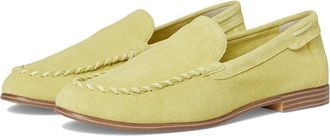 Franco Sarto Maude Loafers/Moc Shoes Womens Dress Flat Shoes Pear Light Green : 7.5 M, Leather/Suede