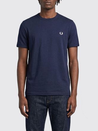 Fred Perry T-shirt in cotone con logo ricamato Fred Perry
