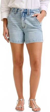 Judy Blue High Waist Trouser Denim Short In Blue