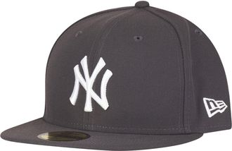 New Era New York Yankees 59fifty Cap MLB Basic Graphite/White - 7 1/4-58cm