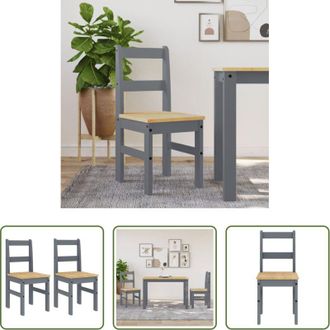vidaXL vidaXL Sedie da pranzo in legno massello - Sedie da Pranzo 2 pz Panama 105x30x45 cm Legno Massello Pino