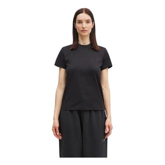 Yohji Yamamoto Regular Short Sleeve Tee - Dames - T-shirts - Zwart - S - Katoen - Tops