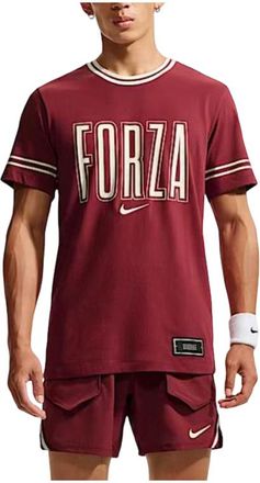 Nike Court Dri-FIT Jannik Sinner Tennis T-Shirt Team Red IM6124-677
