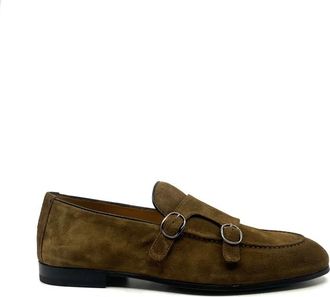 Triver Flight Mocassin Dubbele Gespen - Heren - Loafers - Beige - 43 1/2 EU - Schoenen