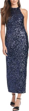 Sachin & Babi Sachin & Babi Meera Dress in Night Sky Midi Blue Sequin