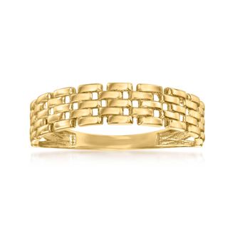 Canaria Canaria 10kt Yellow Gold Panther-Link Ring