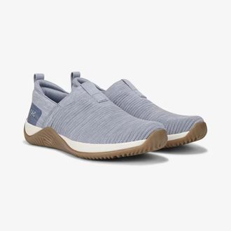 Ryk&auml; Echo H4907M1404 Sneaker Womens Blue Knit Slip On Comfort Shoes HTAT1183