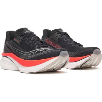 Saucony Endorphin Azura Running Shoe in Black/vizired at Nordstrom, Size 10.5