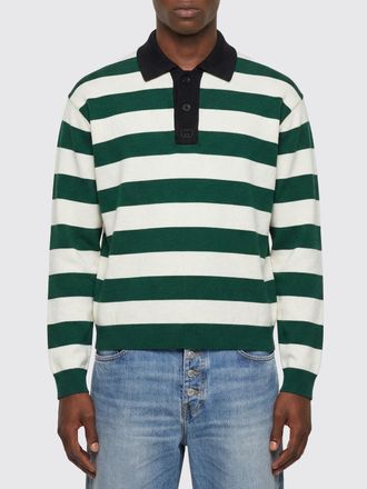 Gucci Polo in cotone e seta a righe Gucci