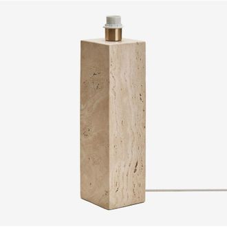 Sklum Base Para L&aacute;mpara De Mesa En Travertino Davise Sklum