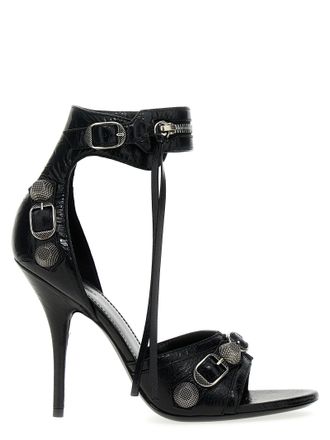 Balenciaga Sandals With Studs And Buckles In Leather