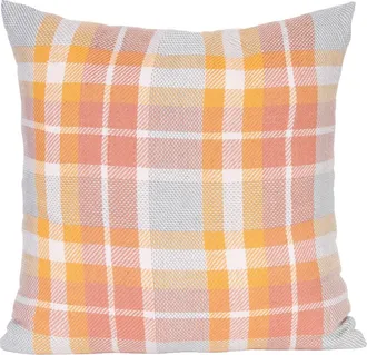 Foreside Home And Garden Kailey Outdoor Ochre Accent Throw Pillow 20 x 20 in Orange at Nordstrom, Size Medium