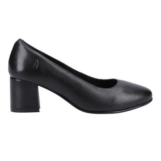 Hush Puppies Dames Anna Leren Breed Court Schoenen (Zwart)