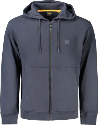 HUGO BOSS Blue Cotton Mens Mens Sweatshirt