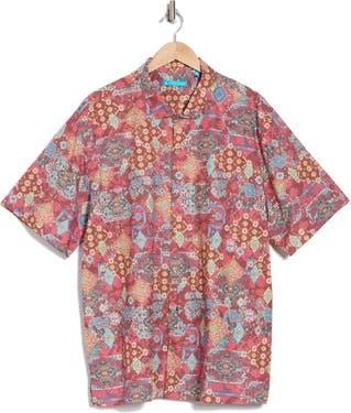 Tori Richard Ankara Short Sleeve Cotton Button-Up Shirt in Spice at Nordstrom Rack, Size X-Small